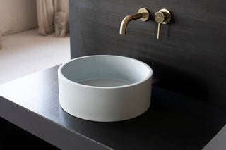concrete sink basin vessel sink bathroom vanity