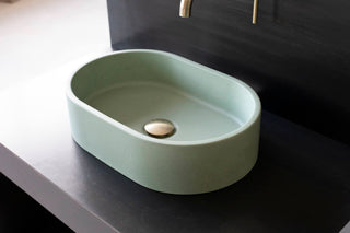 concrete sink basin vessel sink bathroom vanity