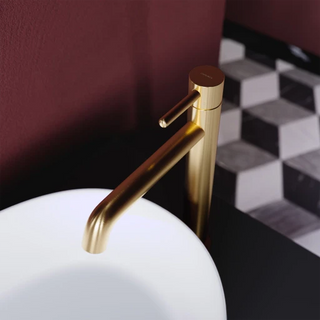 Omnires Y / tall basin mixer / Brushed gold